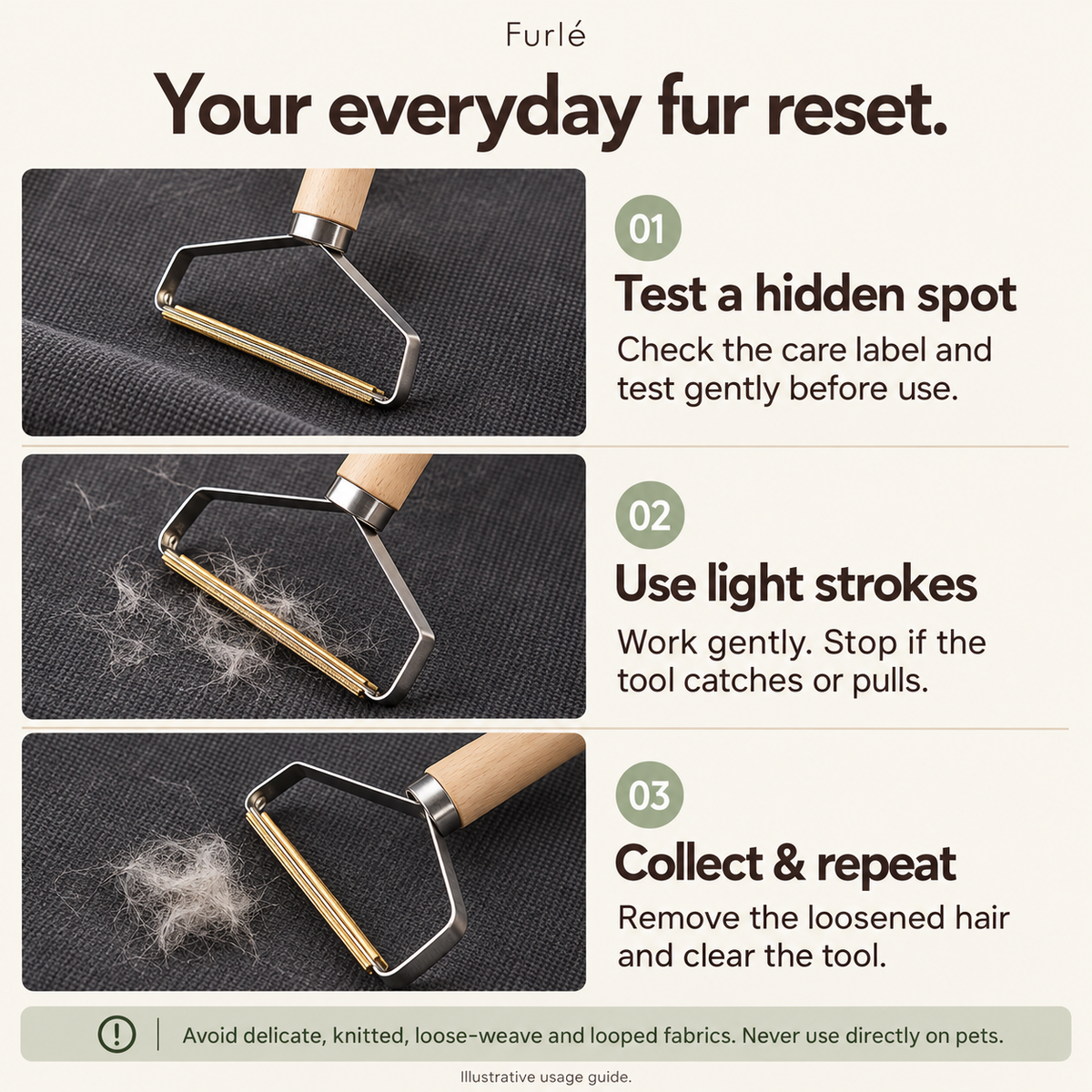 Furlé Reusable Pet Hair Remover